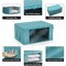 Sorbus Medium Clothes Storage Bags - Foldable Blanket Storage Bins for Organizing Bedroom, Closet, Clothing, Comforter, Organization with Clear Window, Lids and Carry Handles - Set of 8